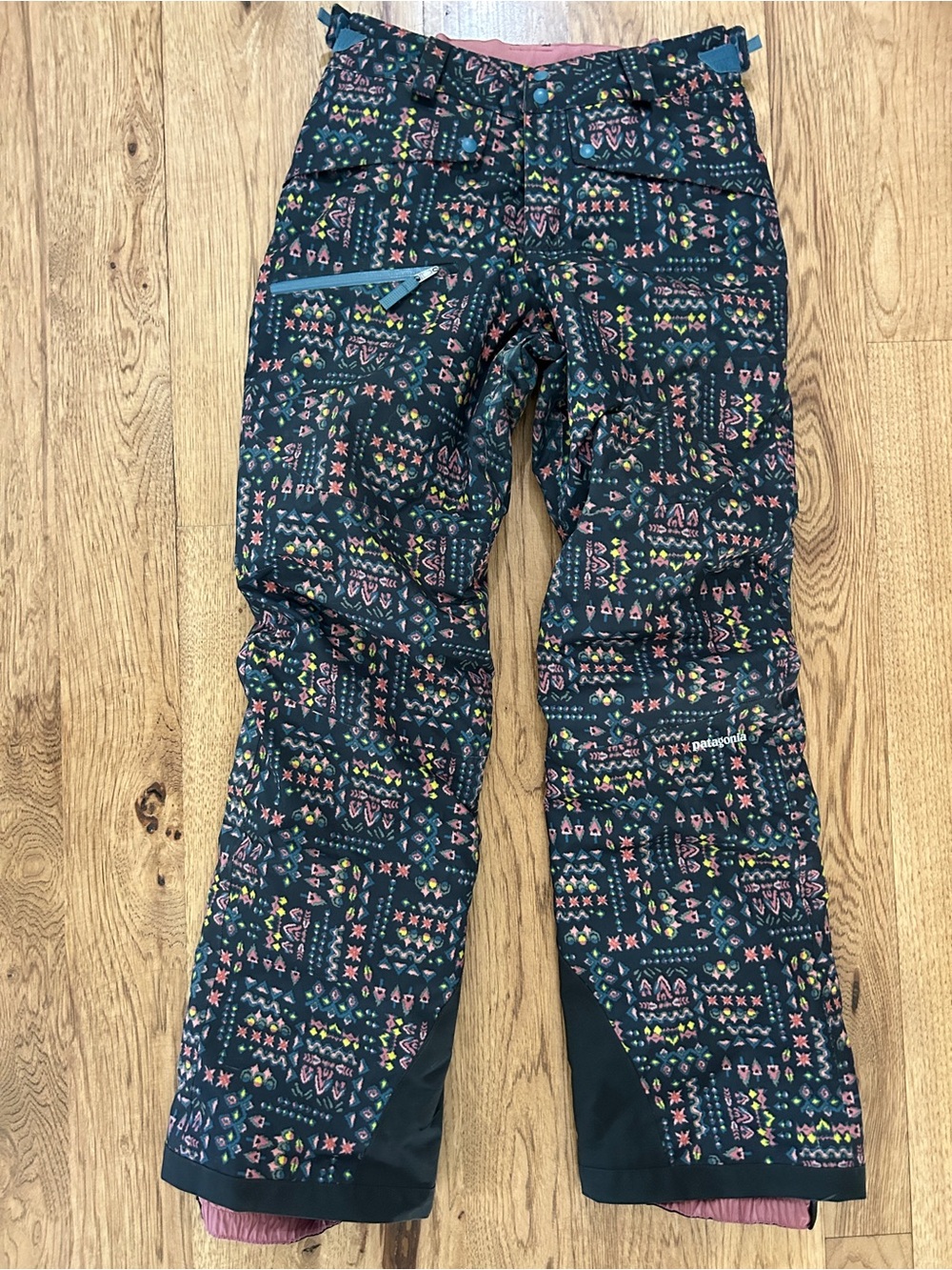 Patagonia Girls' Snowbelle Snow Pants with Multi-Color Accents